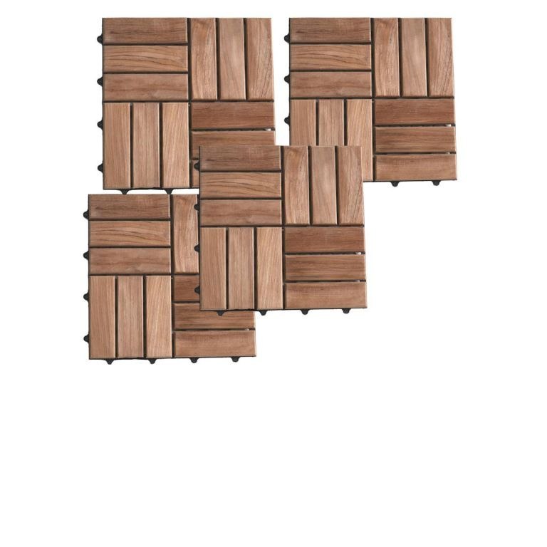 11 paneli podłogowych 1 m² na taras 30x30x2 cm